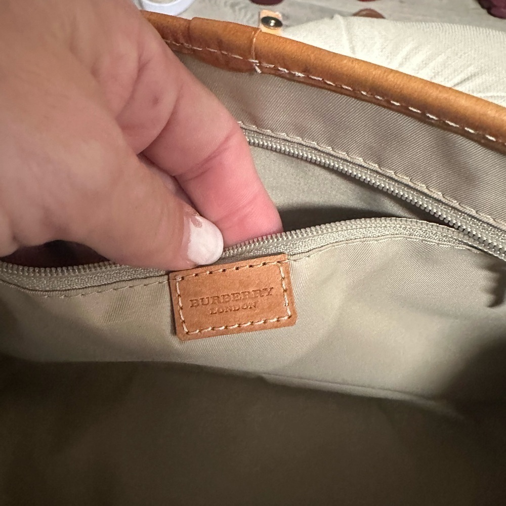 Burberry Eden Nova Check Handle Bag in Blue - Picture 15 of 15